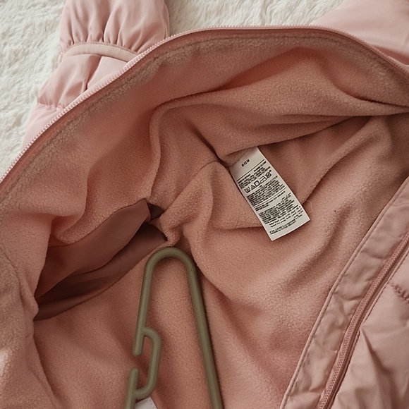 Old Navy Pink Hooded Kids Snowsuit Water-resistant, 6-12M - Picture 8 of 10